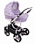 Коляска детская 2 в 1 LONEX Sanremo SAN-01, цветы ( gray- purple, flowers)