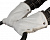 Муфта- рукавички  для рук на коляску ЛЮКС Карапуз  (мех), белая арт. 2650