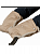 Муфта- рукавички  для рук на коляску ЛЮКС Карапуз  (мех), бежевая арт. 2667