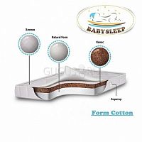 Детский матрас класса Люкс BabySleep, Culla Form Cotton (90 x 43/45)